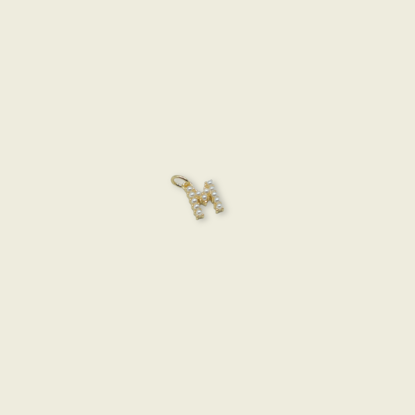 Pearl Letter Charm