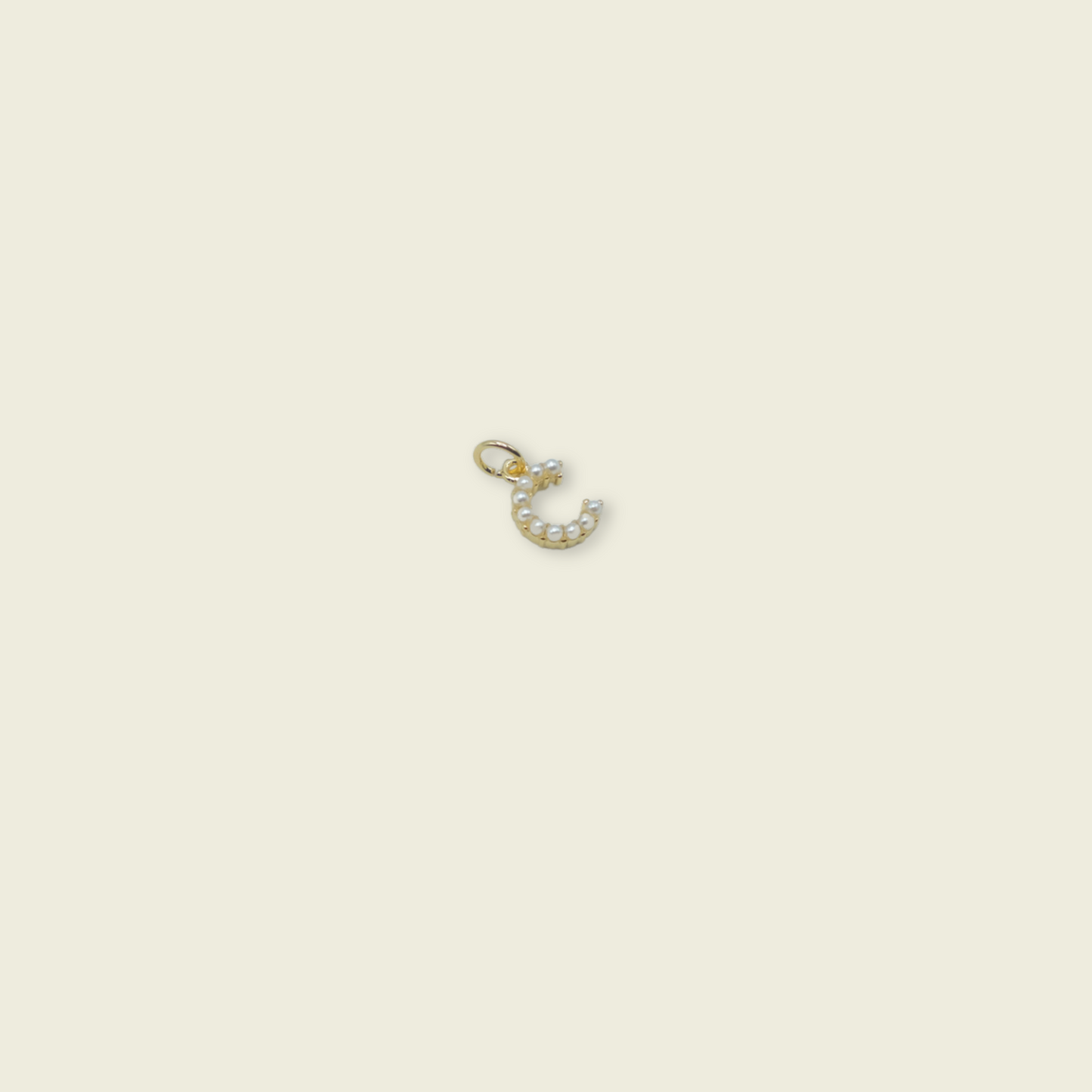 Pearl Letter Charm