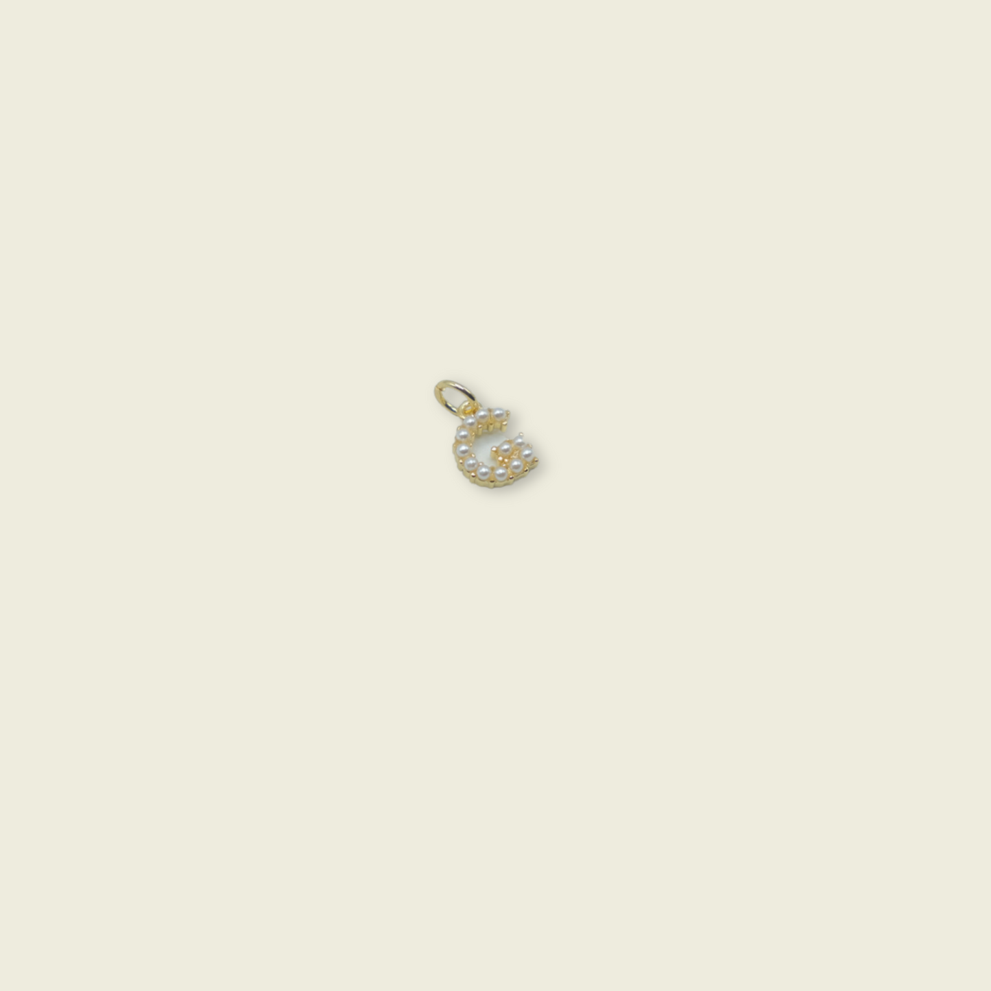 Pearl Letter Charm