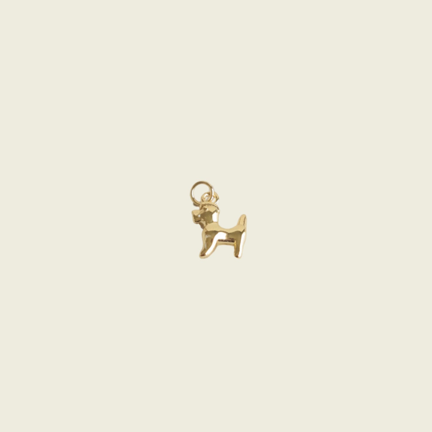 Gold Dog Charm