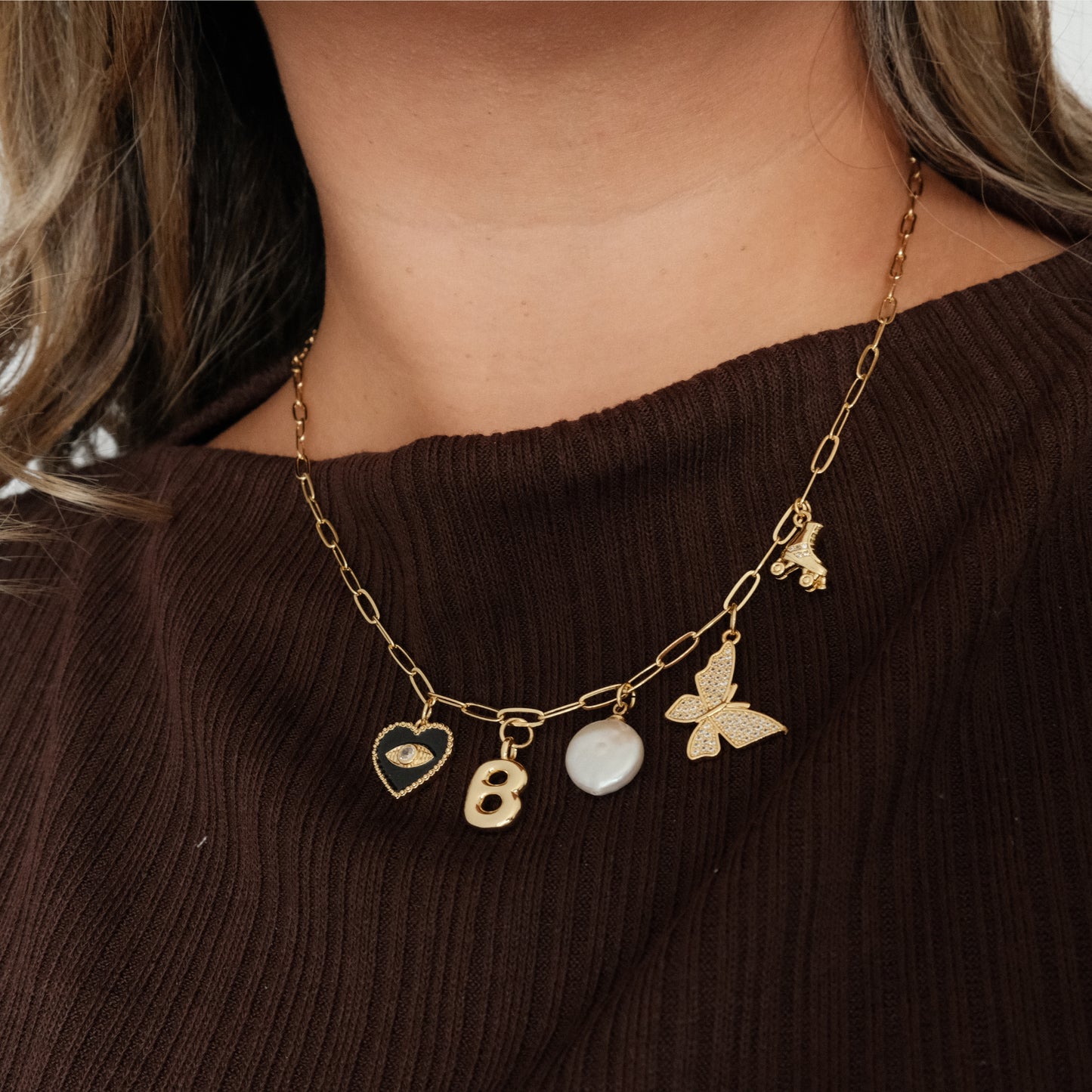 Bubble Letter Charm