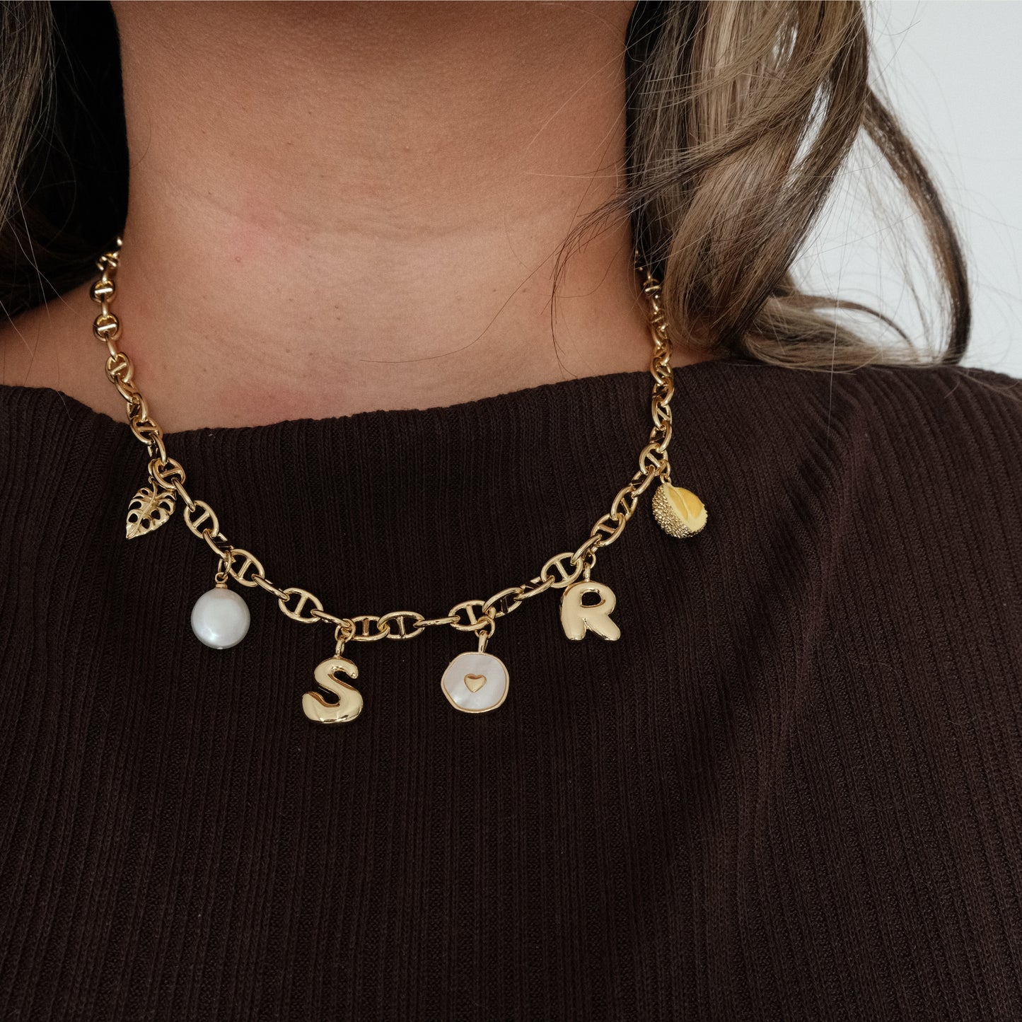 Bubble Letter Charm