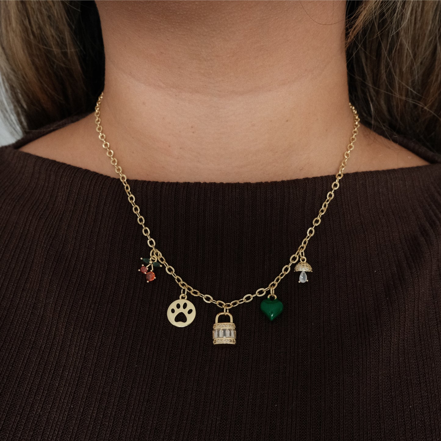 Confetti Heart Charm
