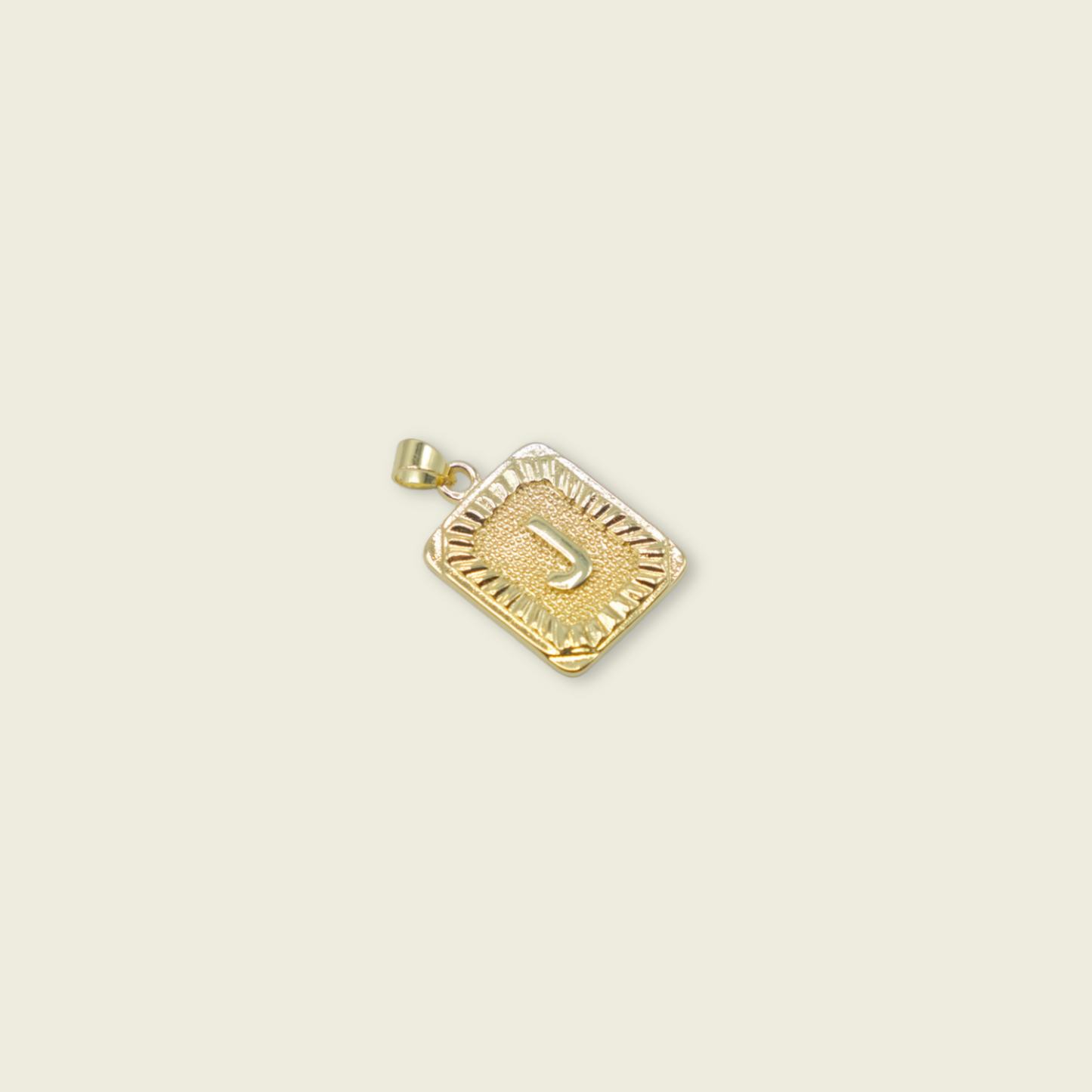 Pendant Letter Charm - Gold