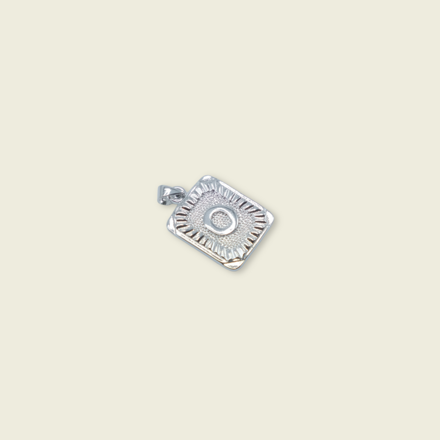 Pendant Letter Charm - Silver