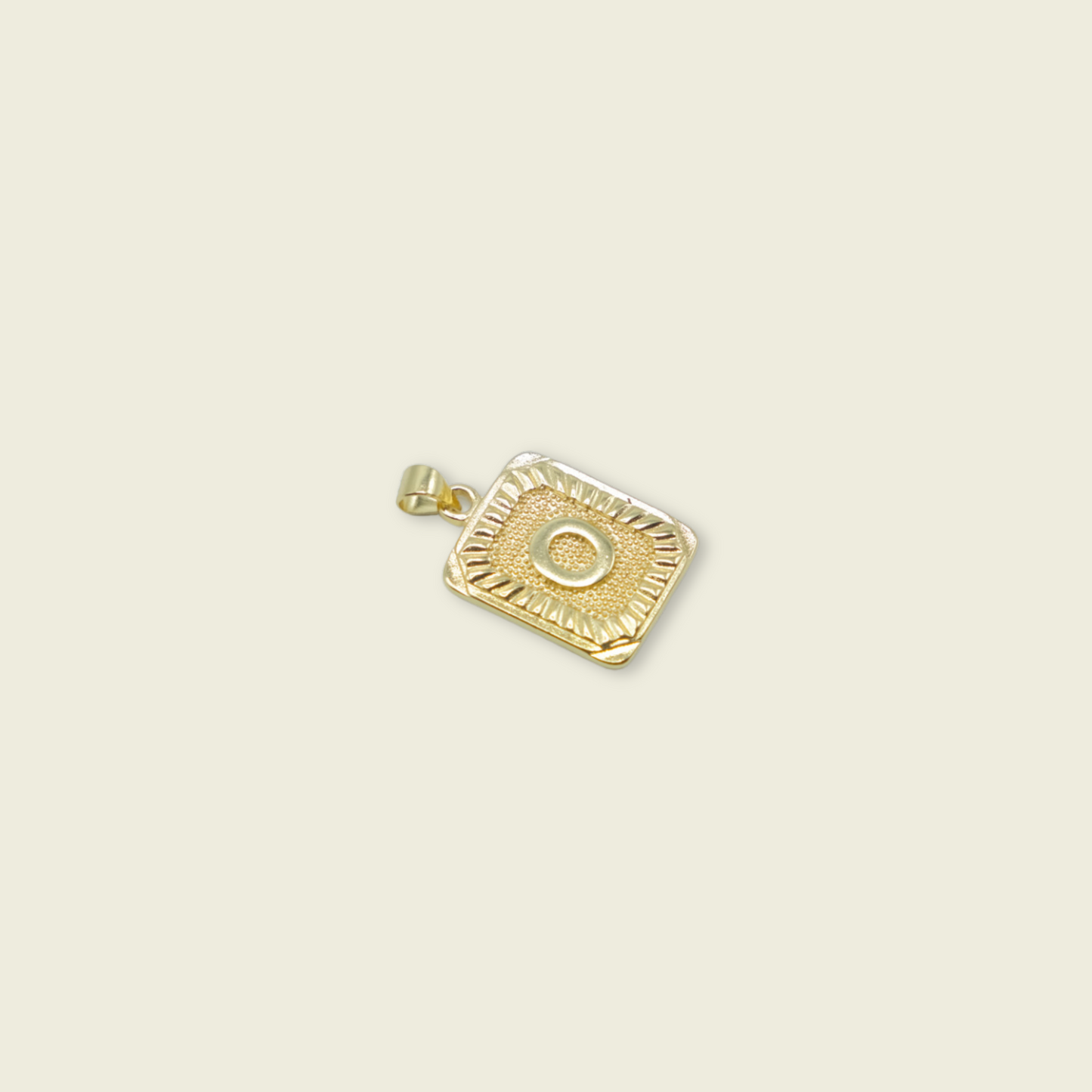 Pendant Letter Charm - Gold