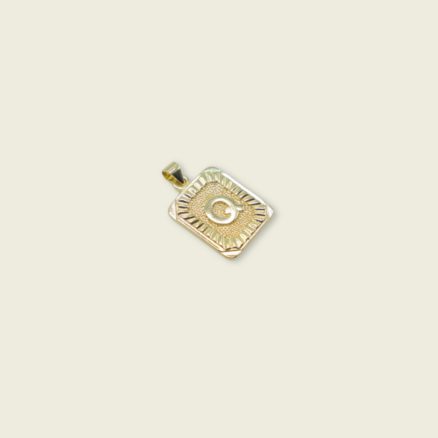 Pendant Letter Charm - Gold