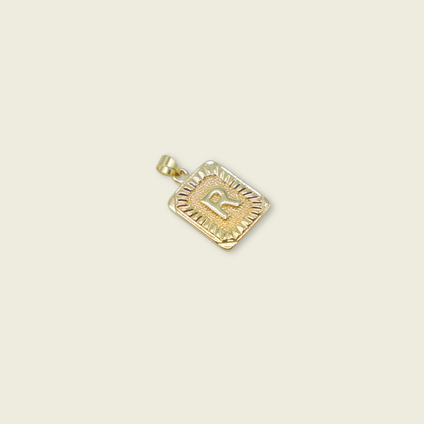 Pendant Letter Charm - Gold