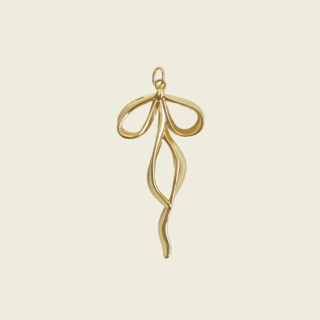 Large Twirl Ribbon Charm