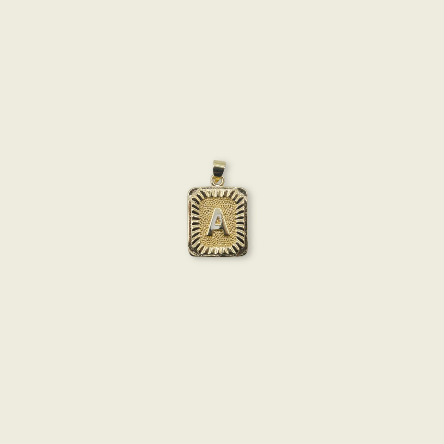 Pendant Letter Charm - Gold