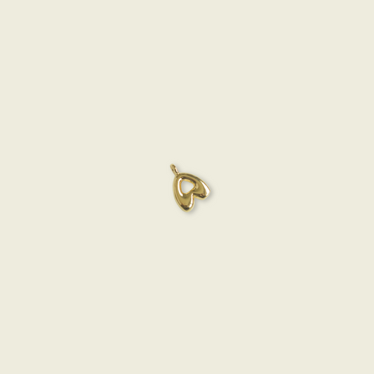 Bubble Letter Charm - Gold