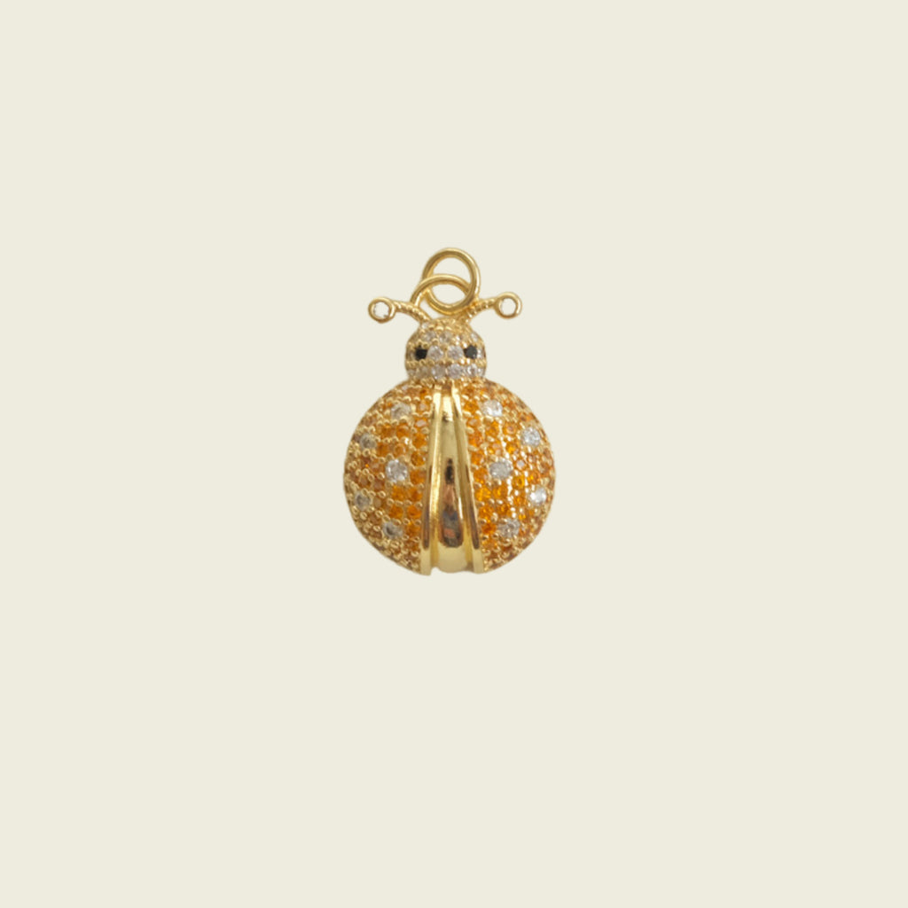 Large Orange Ladybug Charm