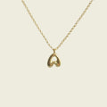 Bubble Letter Initial Necklace