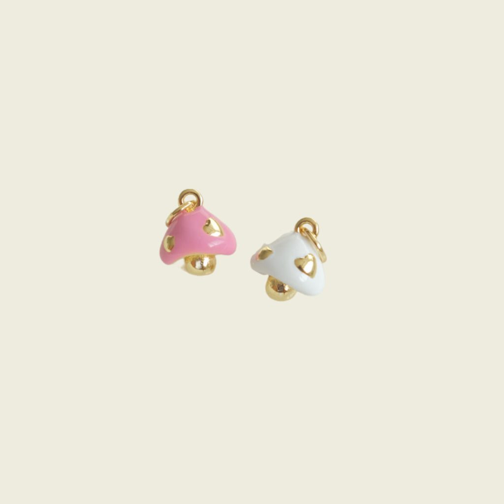 Heart Mushroom Charm