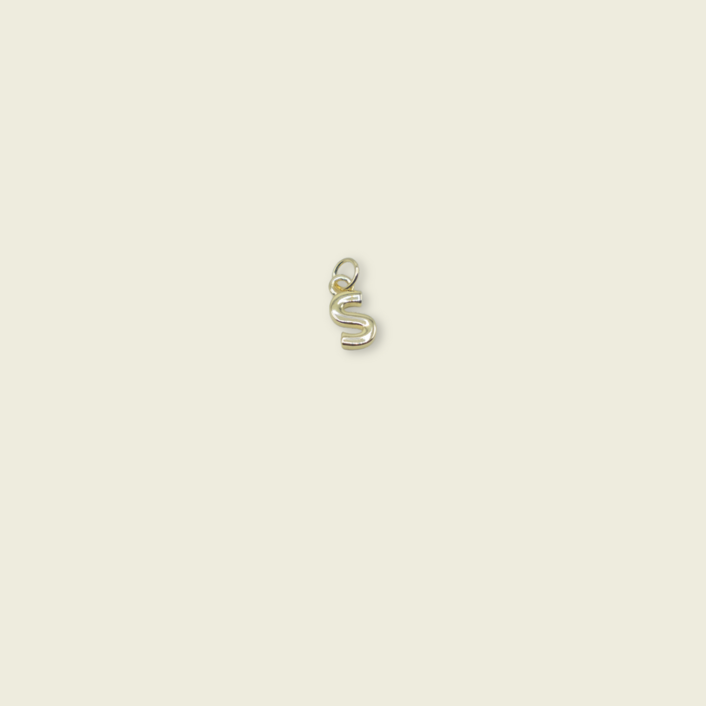 Simple Letter Charm - Gold