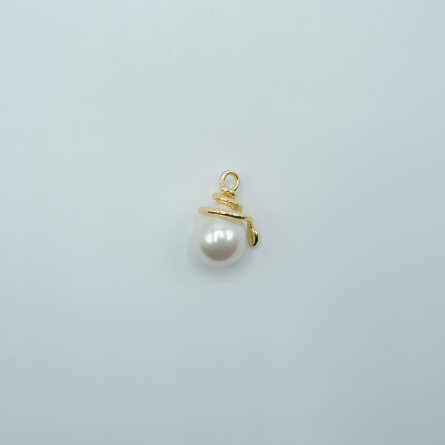 Snake Pearl Charm