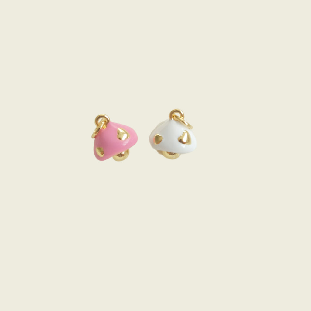 Heart Mushroom Charm