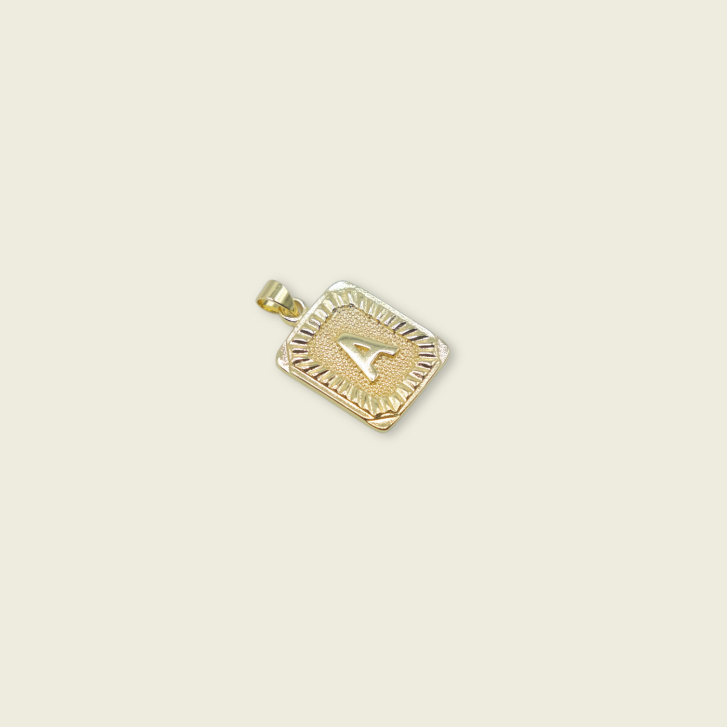 Pendant Letter Charm - Gold