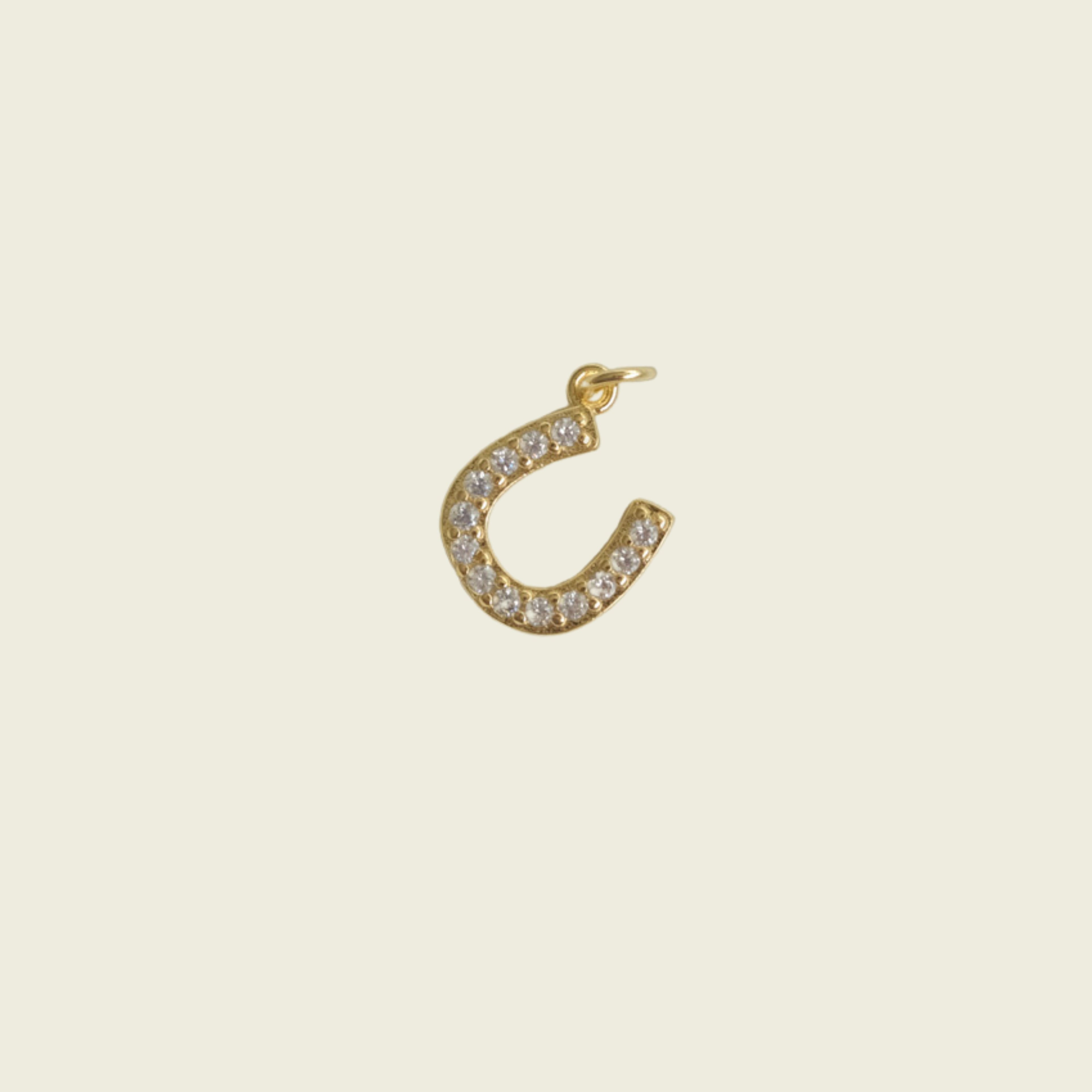 Jewel Horseshoe Charm