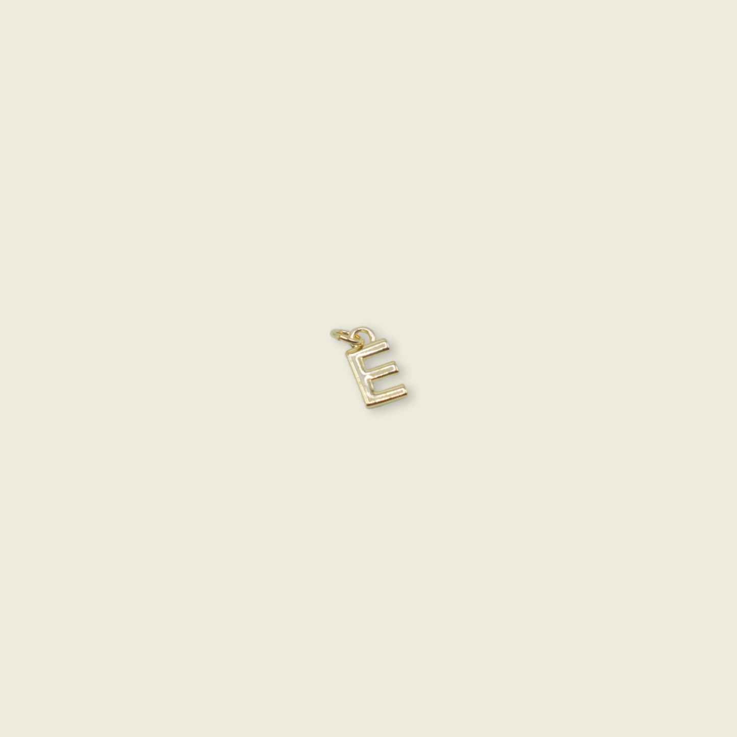 Simple Letter Charm - Gold