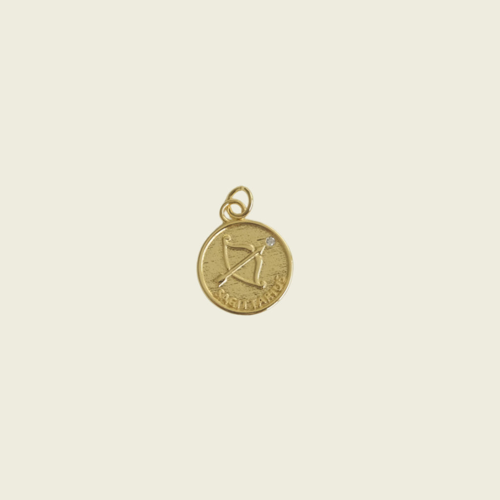 Zodiac Coin Charm