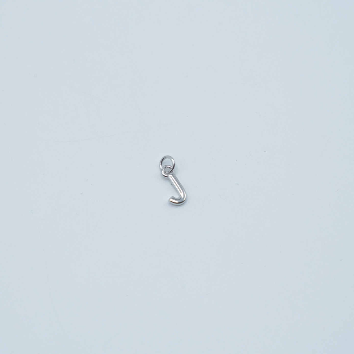 Simple Letter Charm - Silver