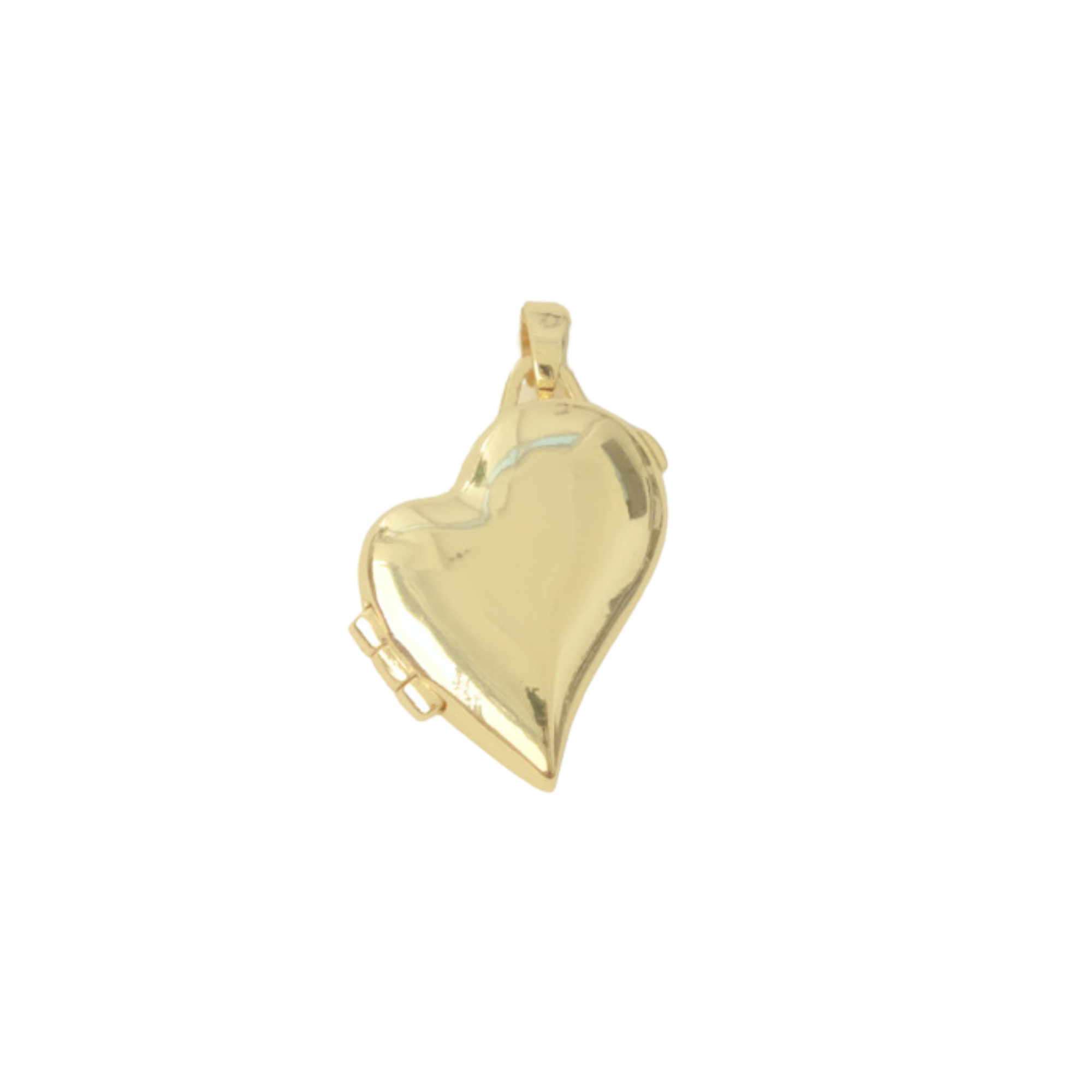 Abstract Heart Locket Charm