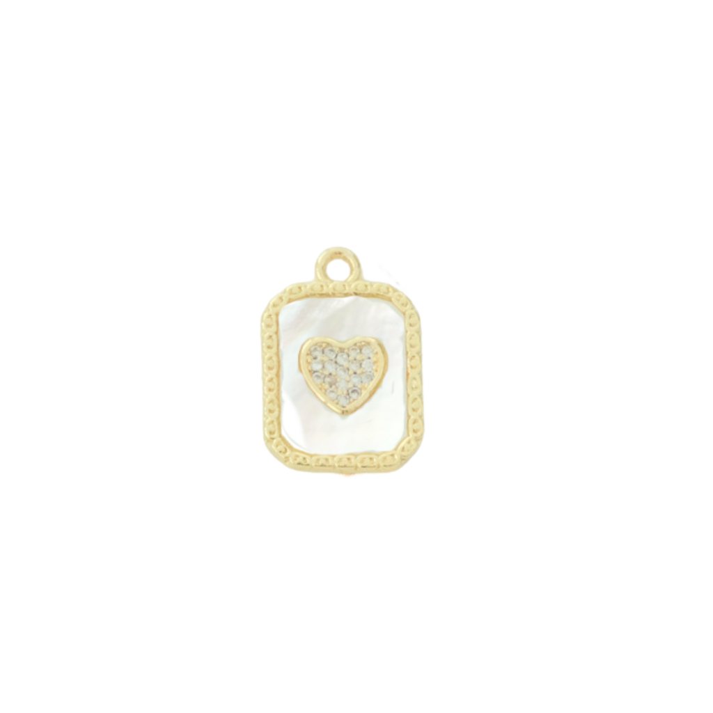 Camellia Heart Charm