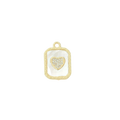 Camellia Heart Charm