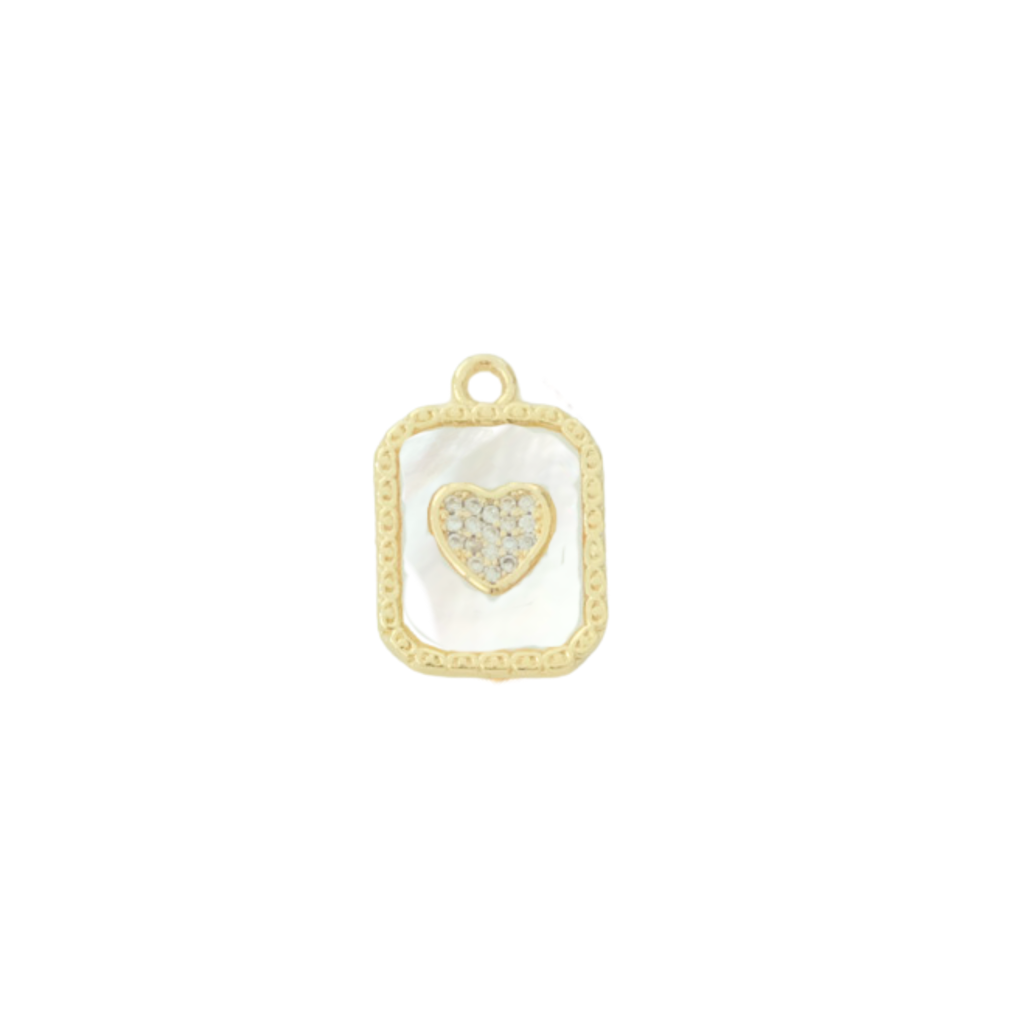 Camellia Heart Charm