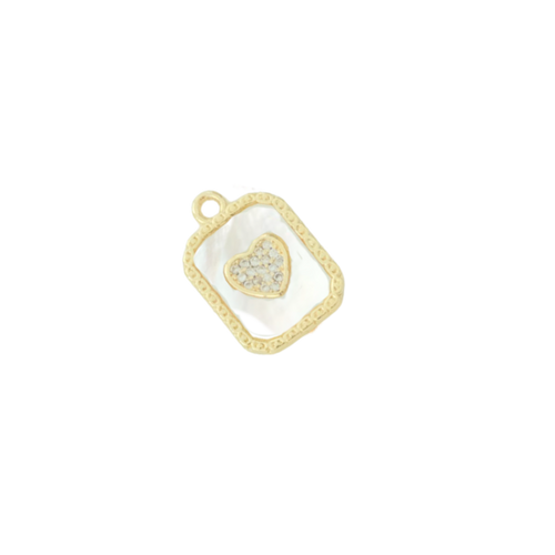 Camellia Heart Charm