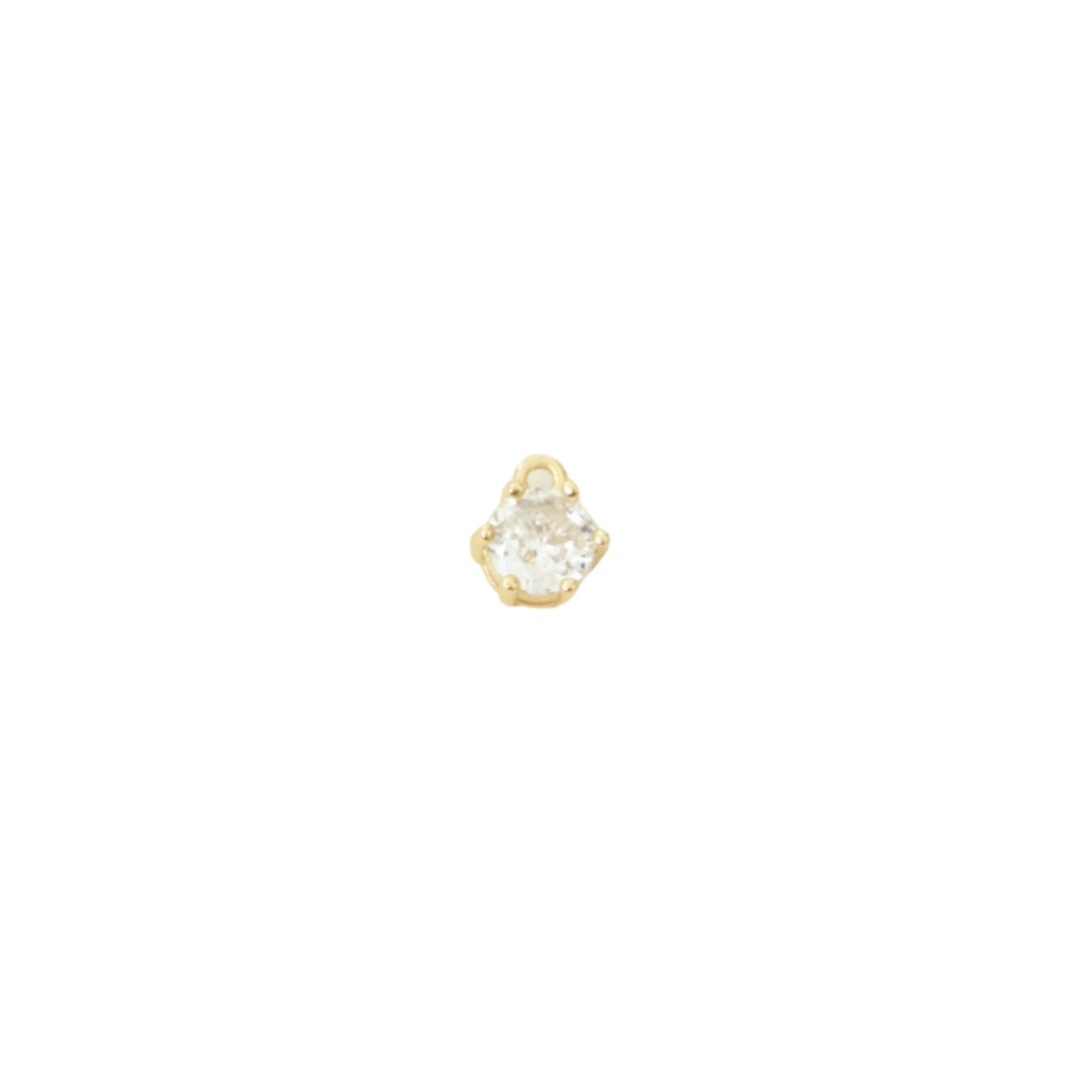 Circle Gemstone Charm