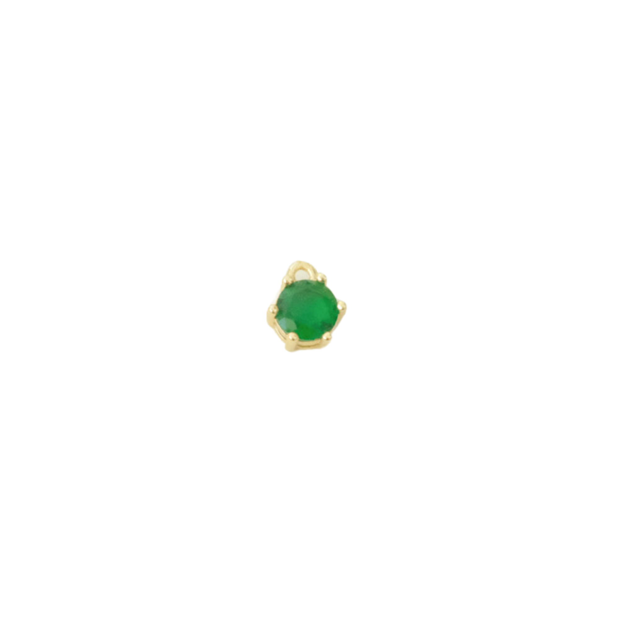 Circle Gemstone Charm