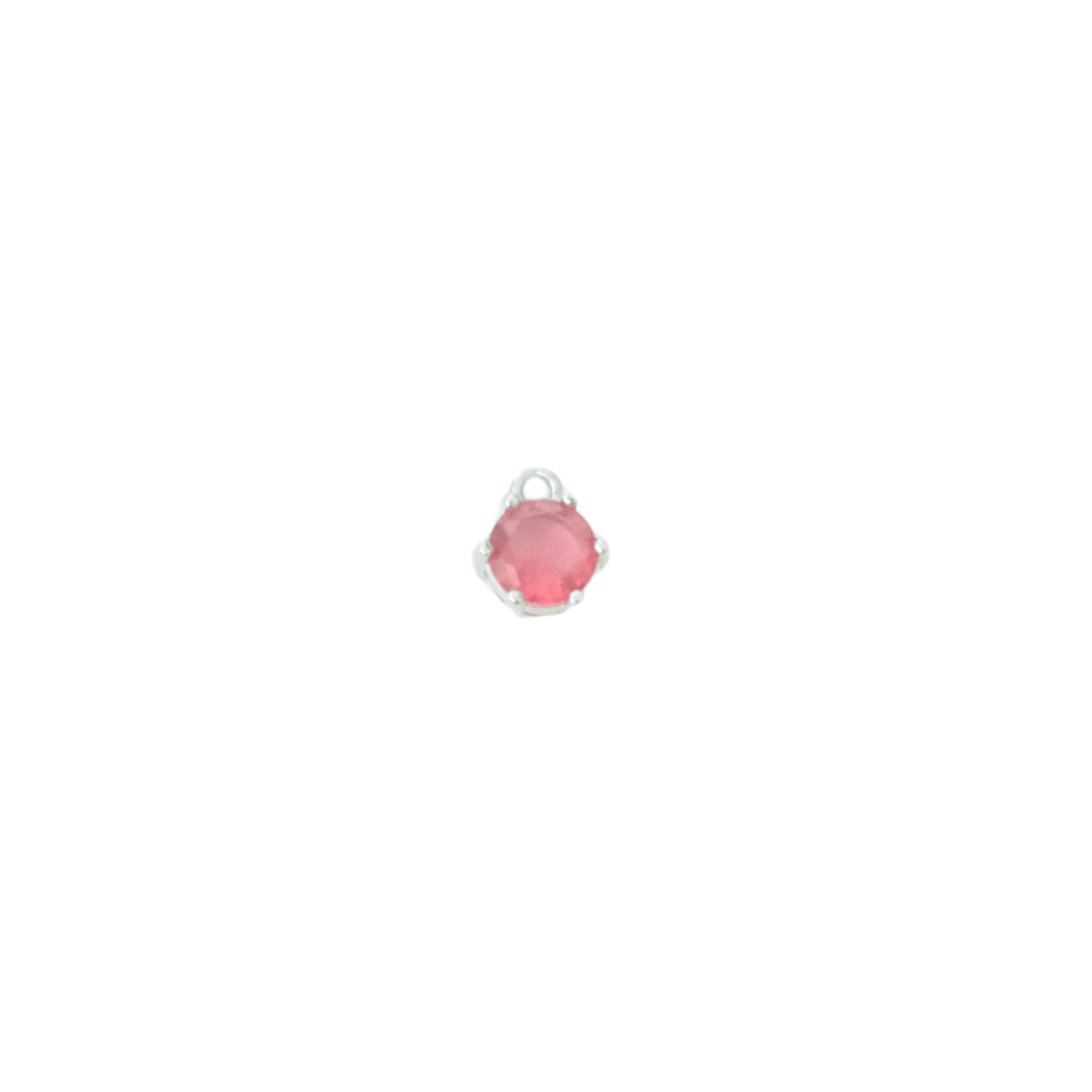 Circle Gemstone Charm