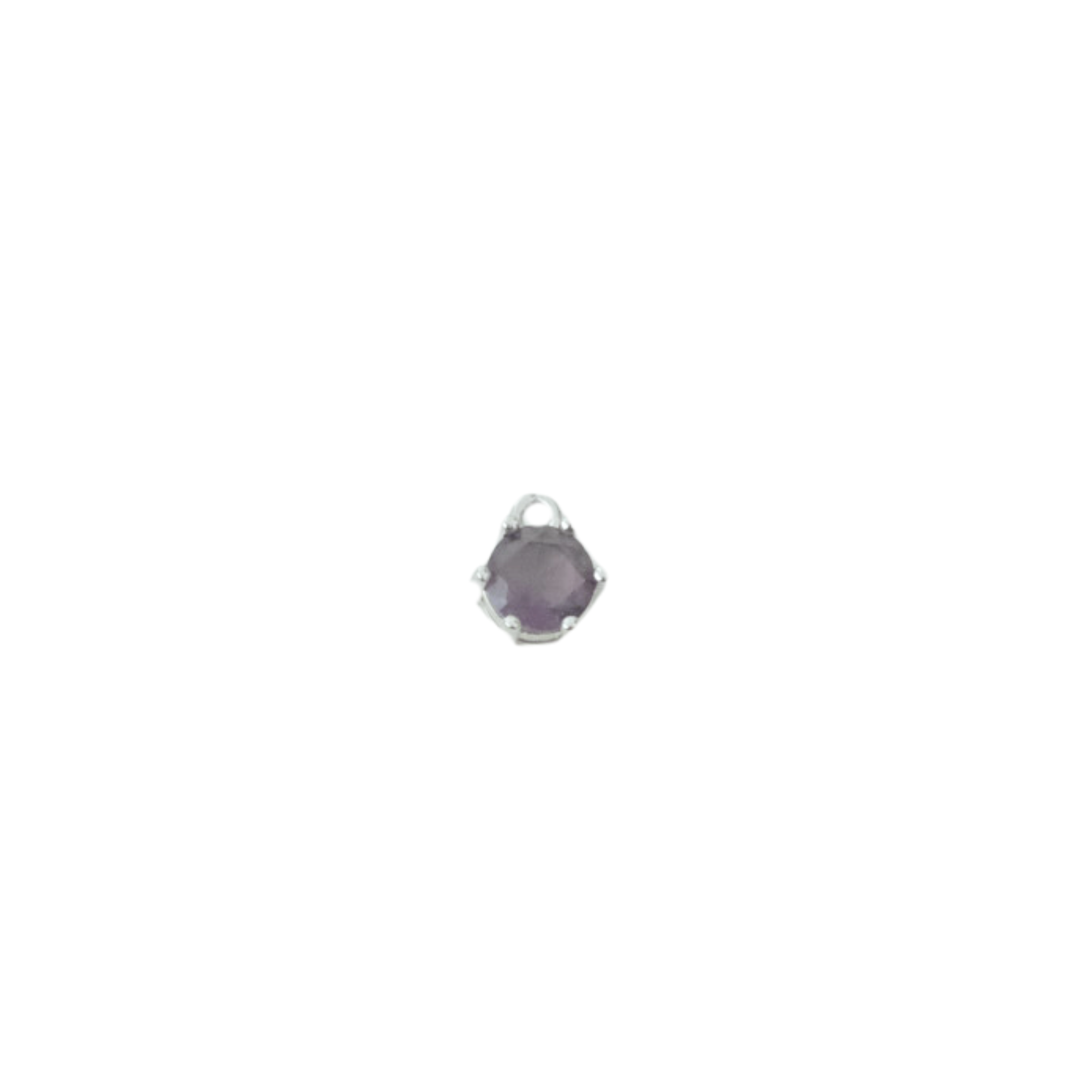 Circle Gemstone Charm