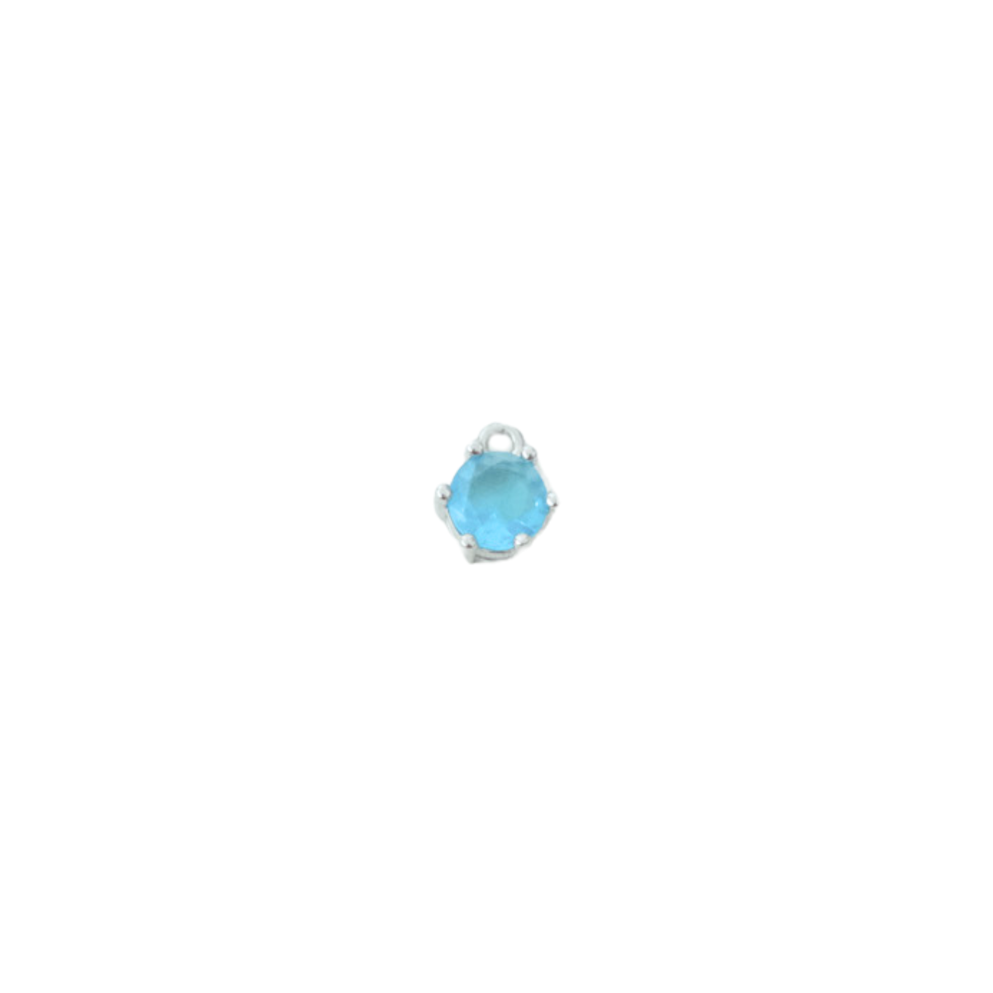 Circle Gemstone Charm