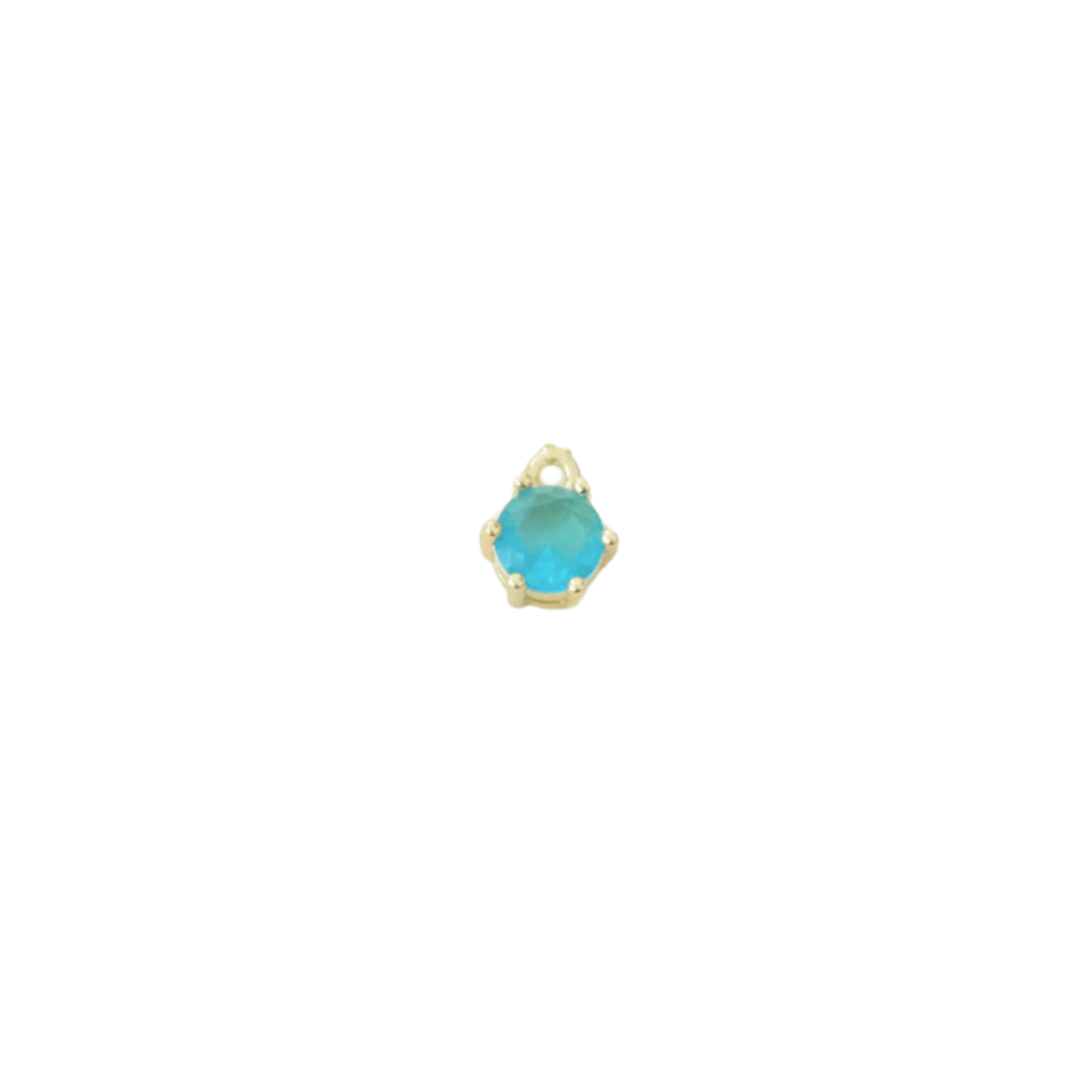 Circle Gemstone Charm