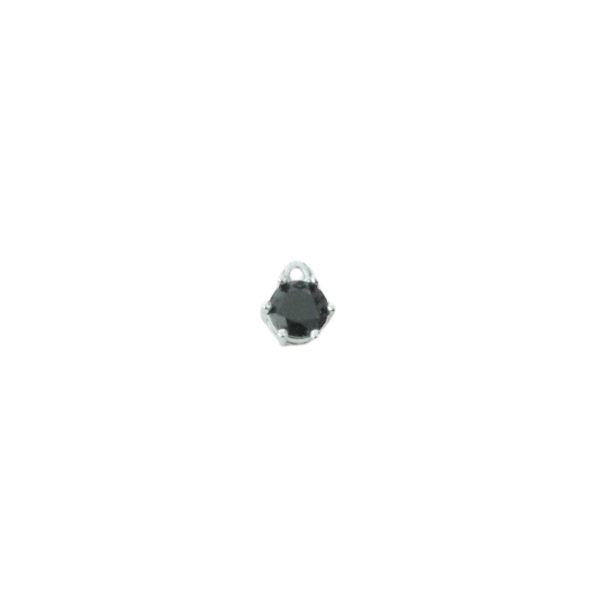 Circle Gemstone Charm