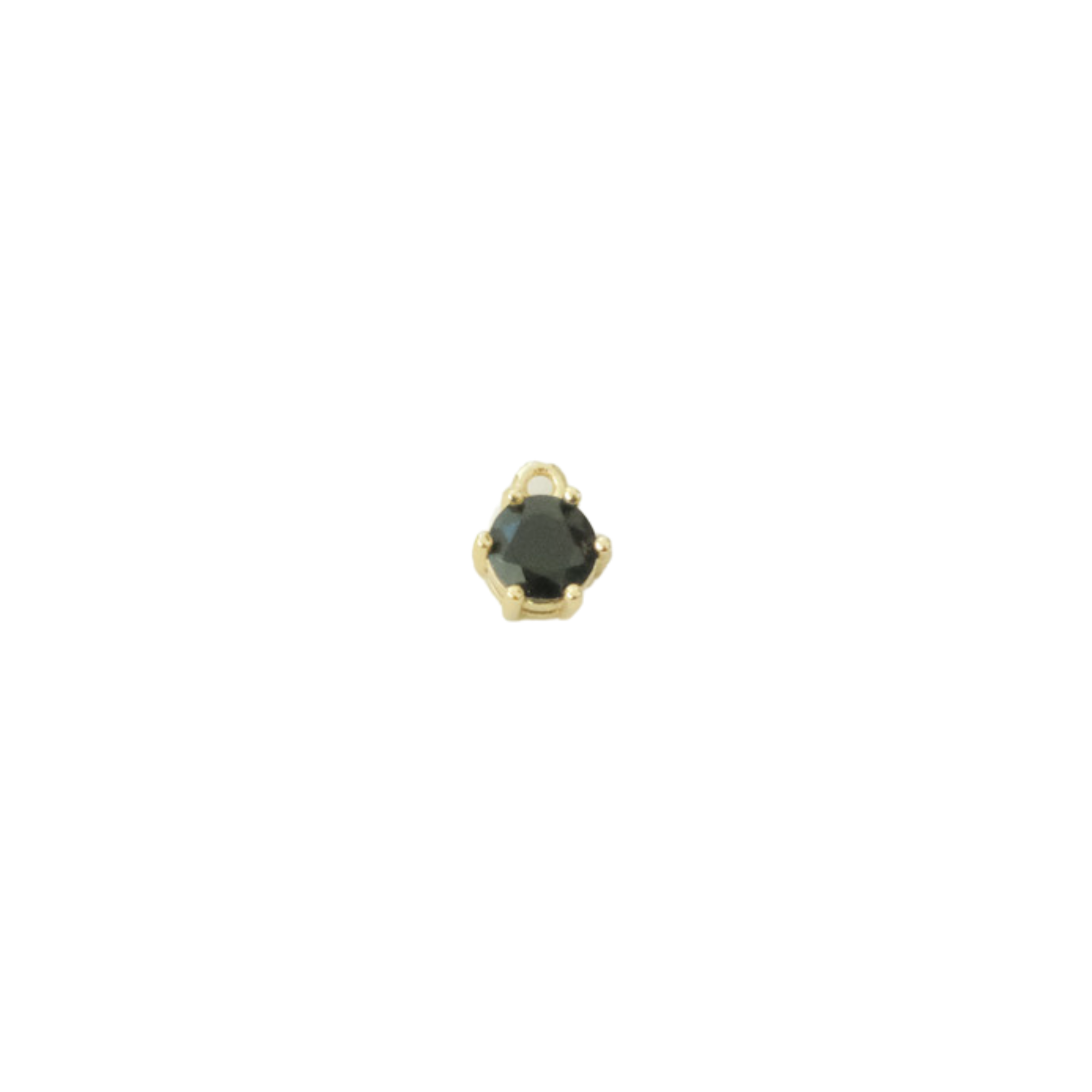 Circle Gemstone Charm