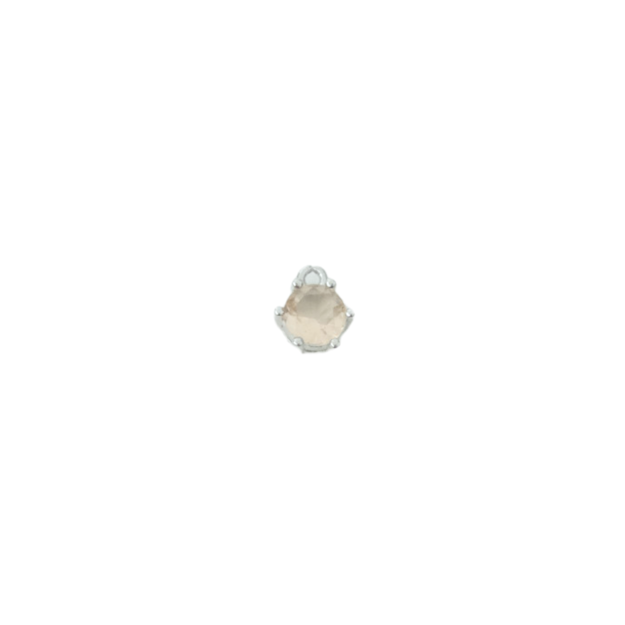 Circle Gemstone Charm
