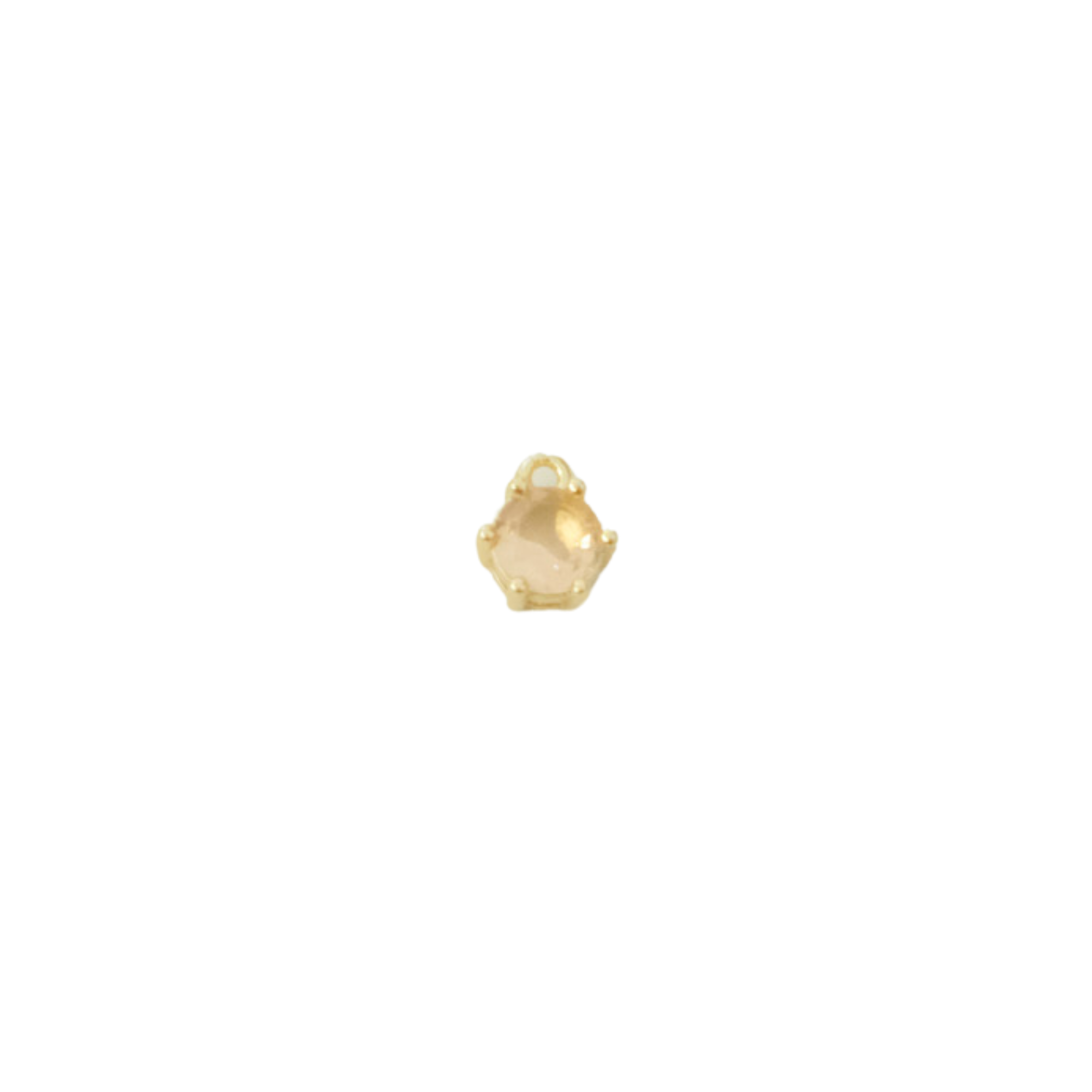 Circle Gemstone Charm