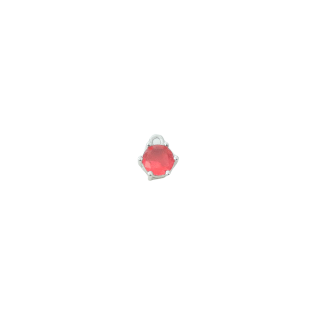 Circle Gemstone Charm