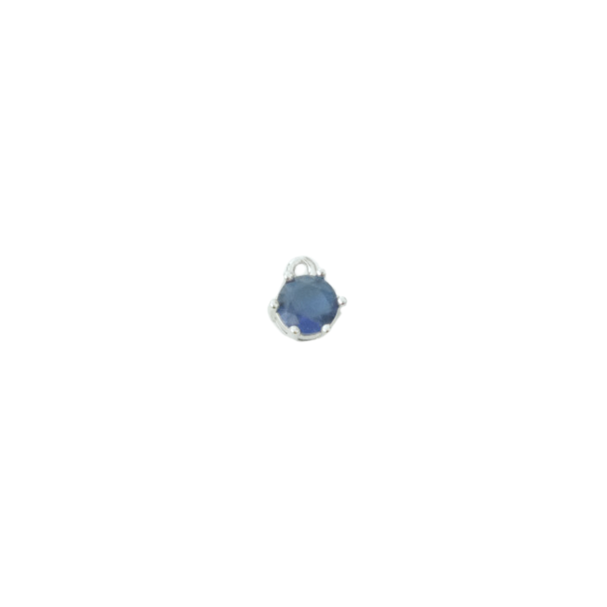 Circle Gemstone Charm