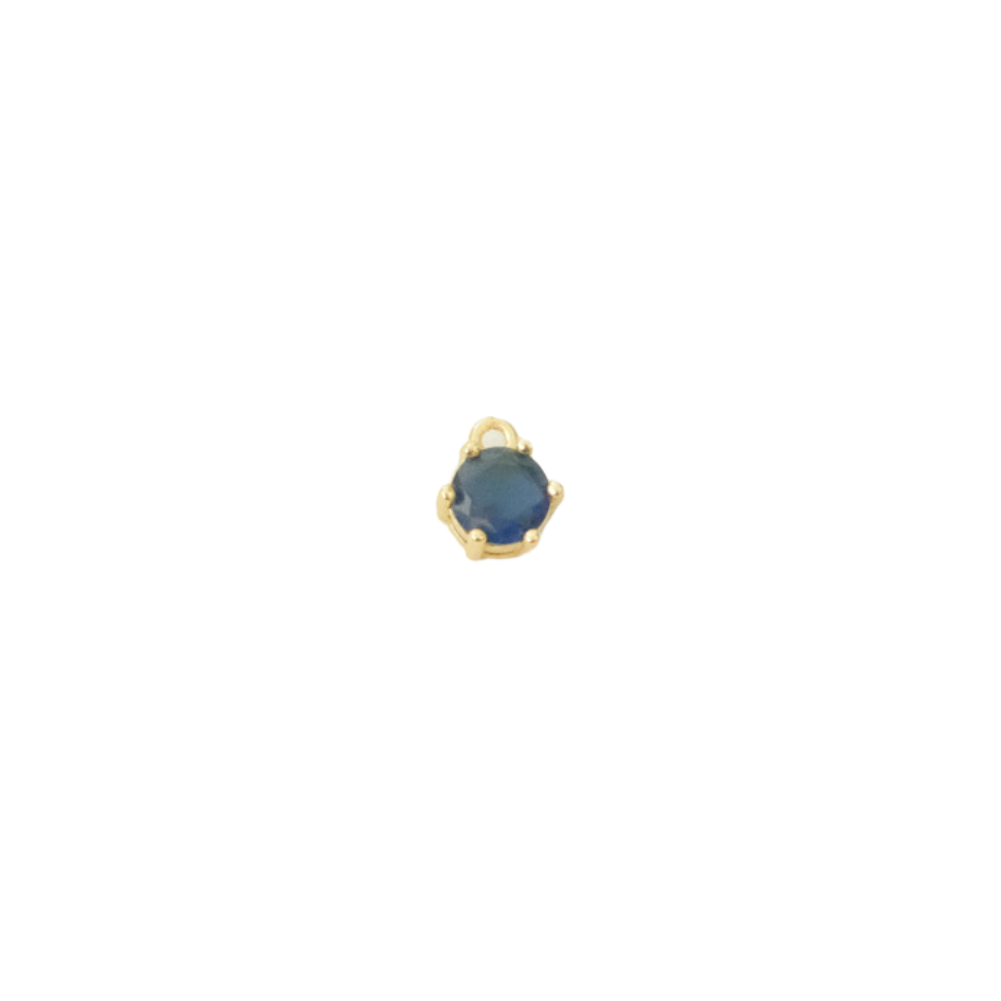 Circle Gemstone Charm