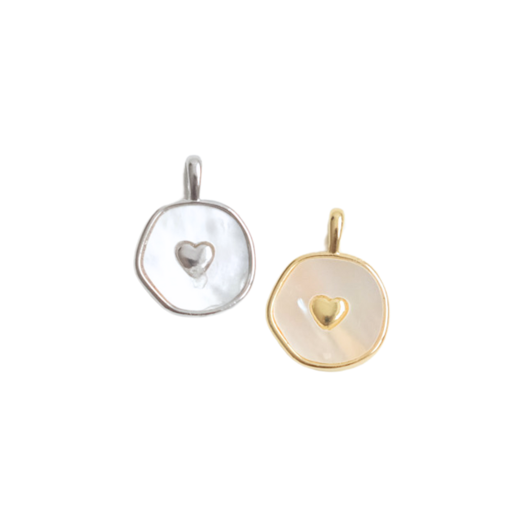 Coin Heart Charm