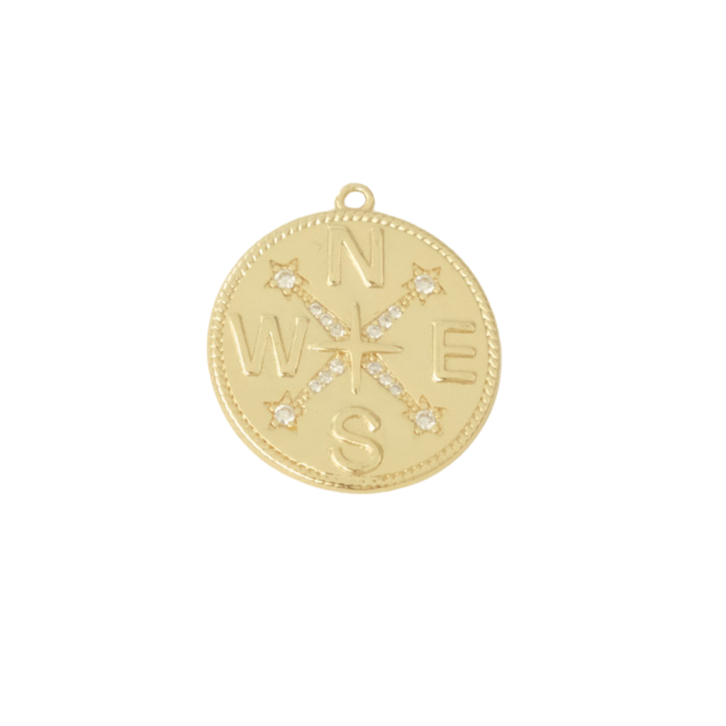 Large Compass Charm
