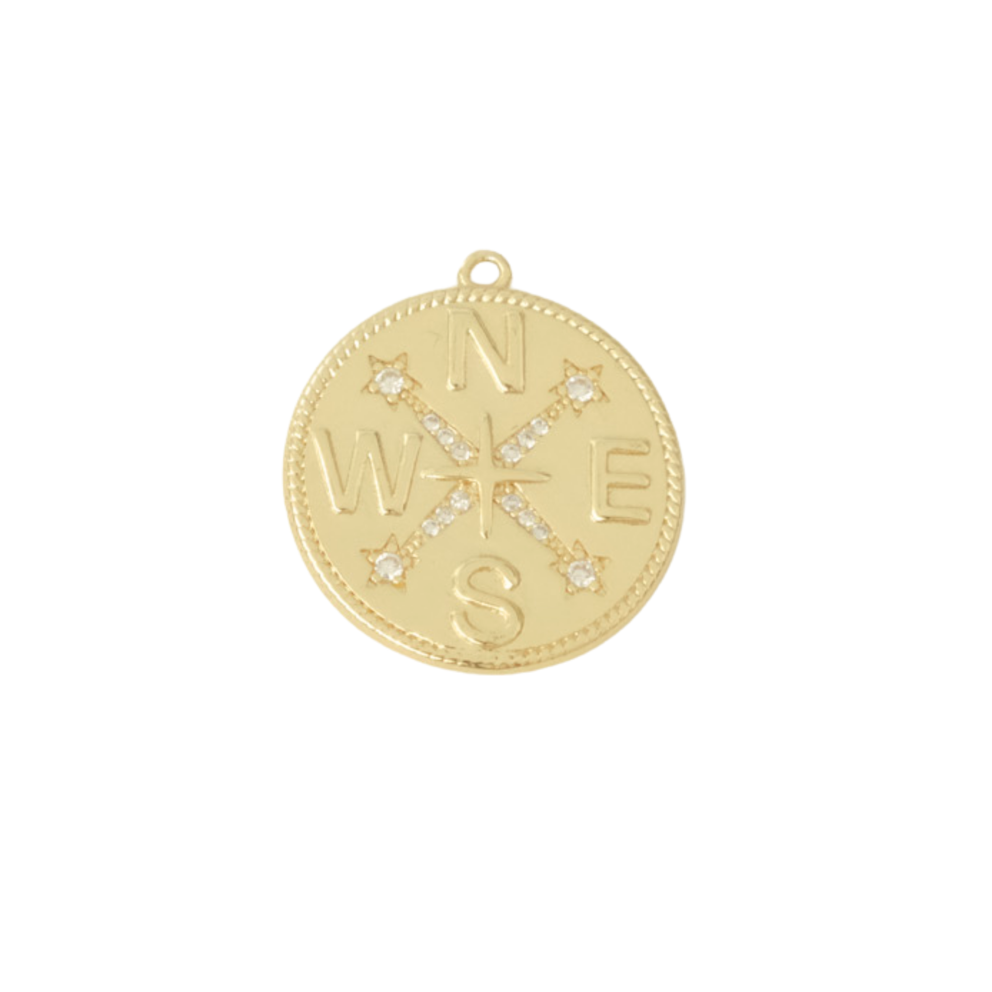Large Compass Charm