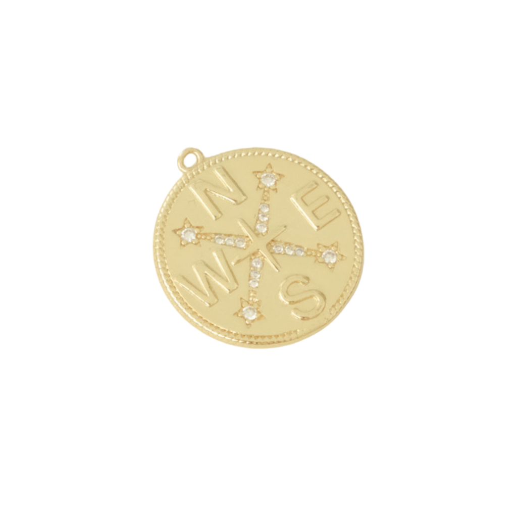 Large Compass Charm