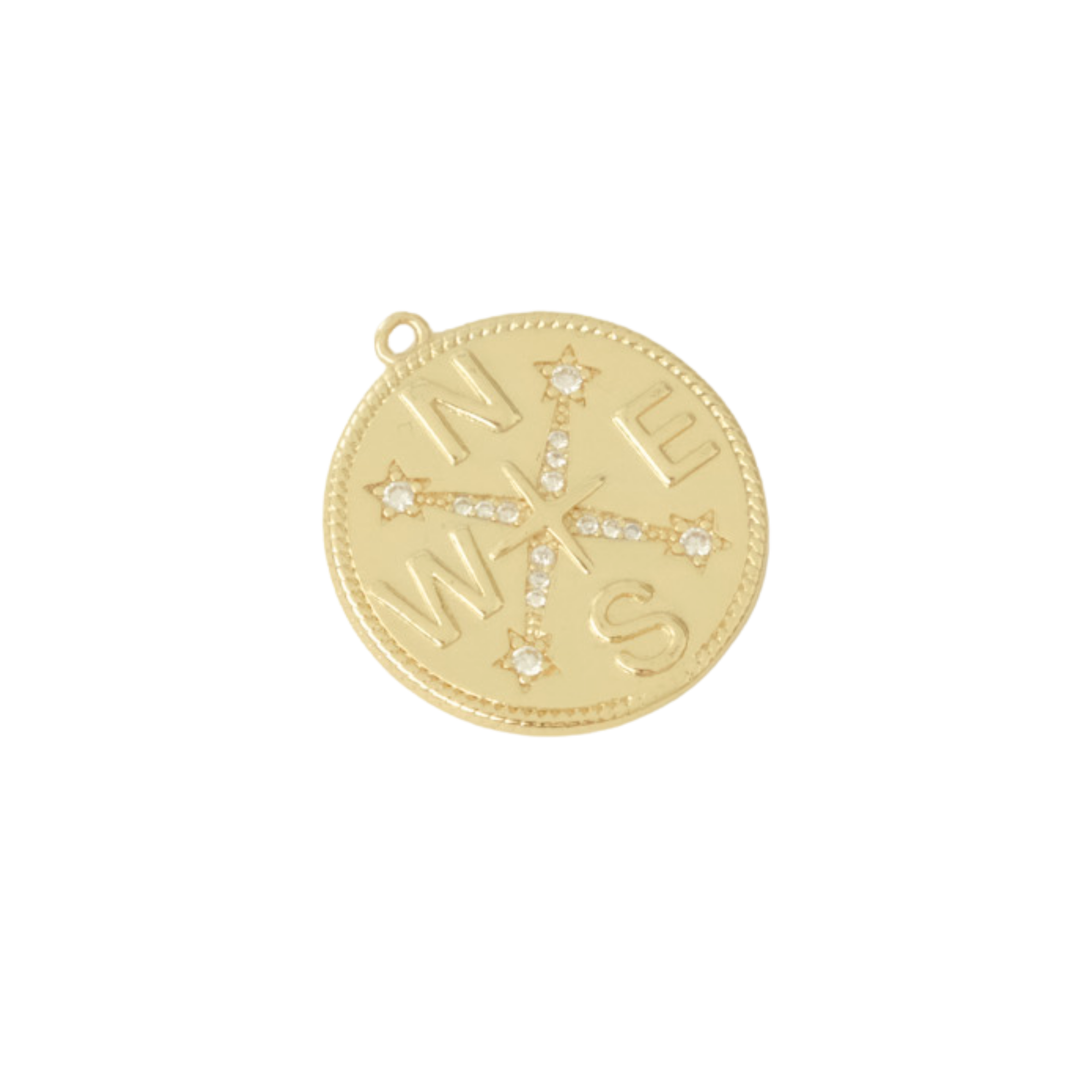 Large Compass Charm
