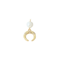 Pearl Crescent Moon Charm